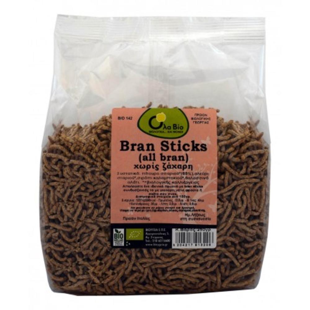 Bran Sticks χωρίς ζάχαρη bio 250 γρ.