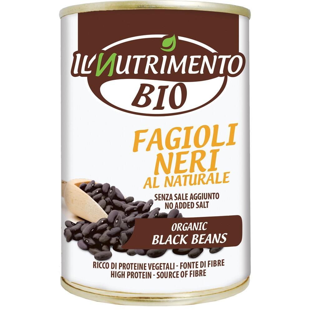 Φασόλια Μαύρα ΧΩΡΙΣ ΑΛΑΤΙ Il Nutrimento 400g ΒΙΟ