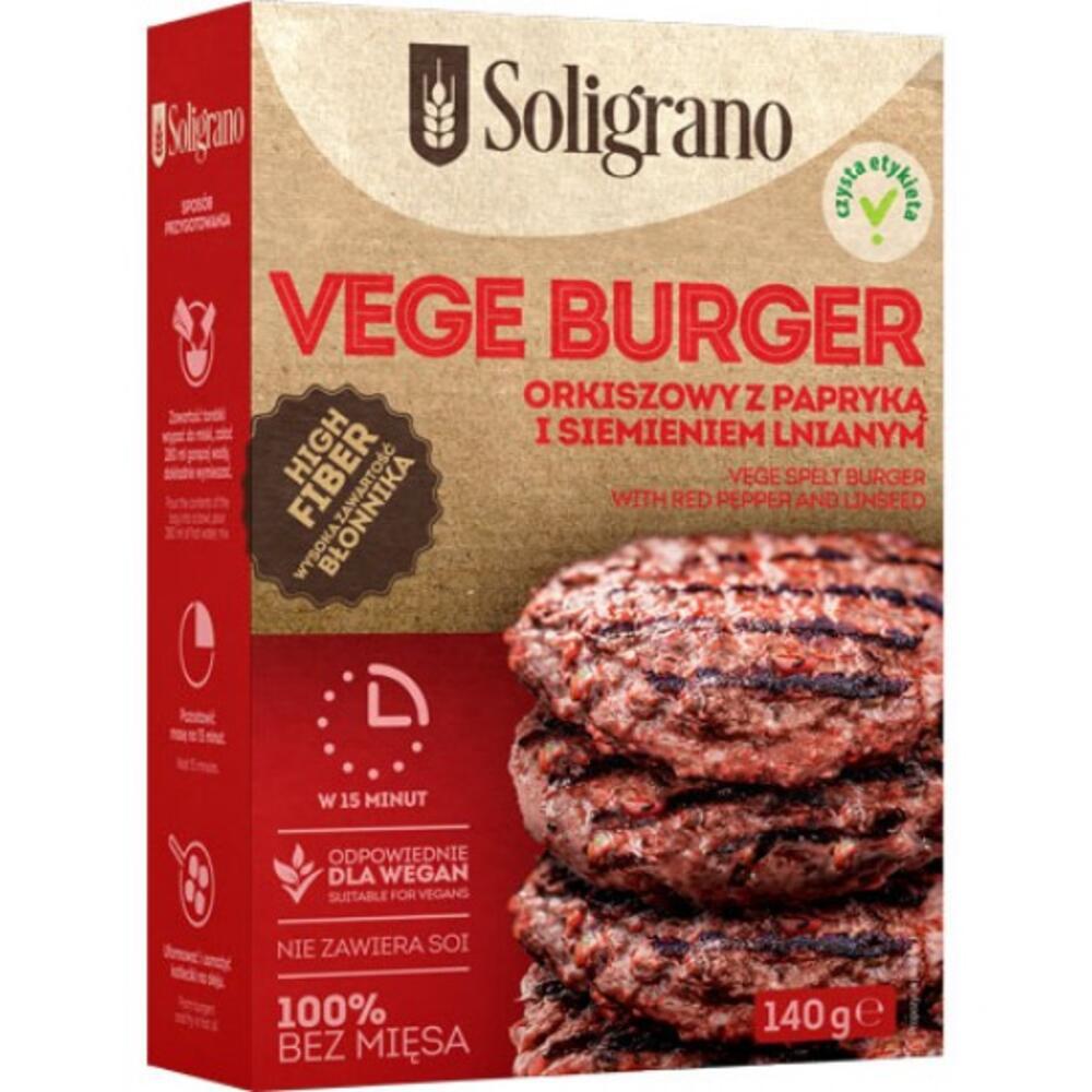 Burger vegan Πάπρικα και λιναρόσπορο 140g