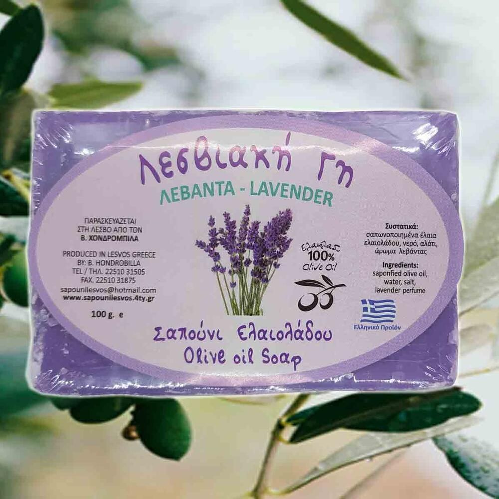 Σαπούνι Ελαιολάδου Λεβάντα Λέσβου, 2*100gr