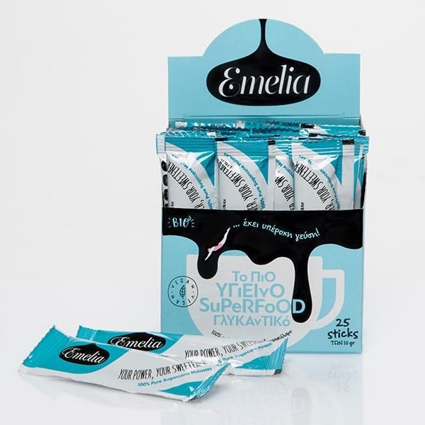 Μελάσα Emelia Sticks 10gr σε κουτί των 25τμχ