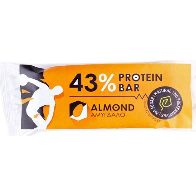 Μπάρα Πρωτεΐνης 43% με Αμύγδαλο & Μέλι – Απο Καρυδιάς – 60gr