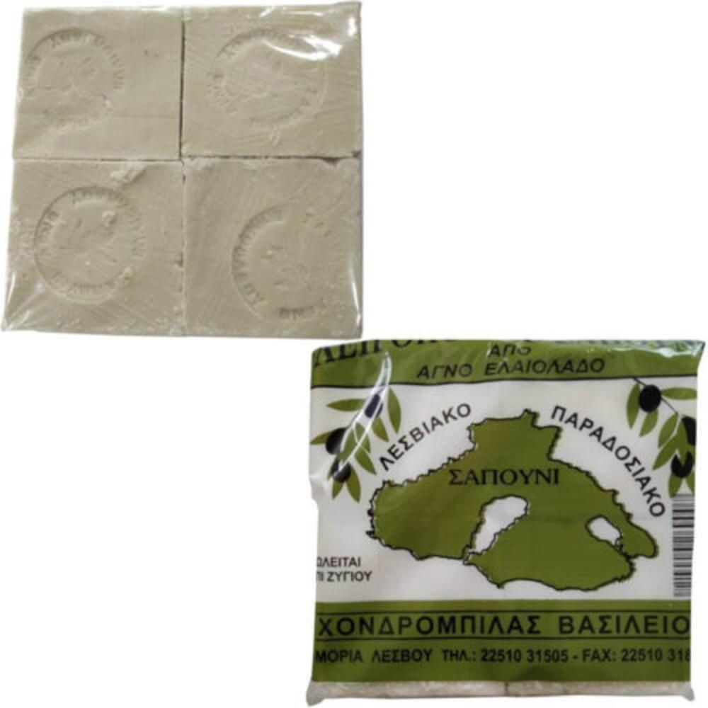 Παραδοσιακό Σαπούνι Ελαιολάδου Λευκό Συσκευασία 4Χ250γρ